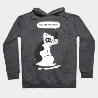 You are my slave says the cat Hoodie